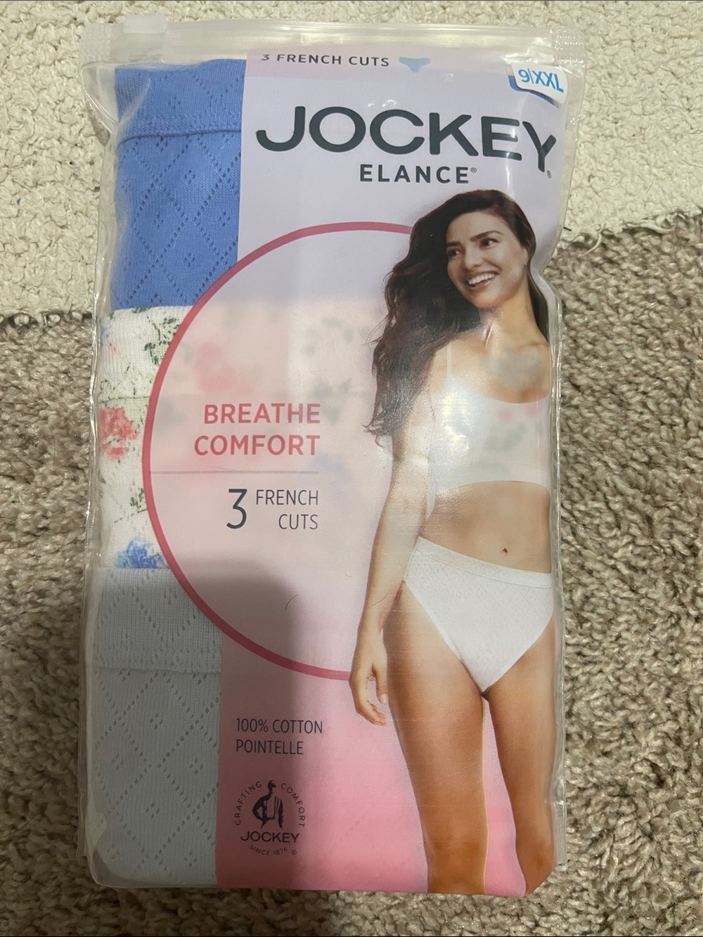 NIP- Jockey - XXL, 3XL or 4XL. 3 French Cuts